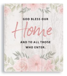 God Bless Our Home Plaque