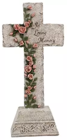 Resin Grave Cross/13 3/4 inch Standing