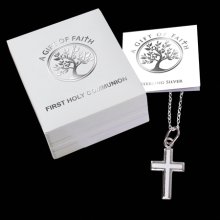 Communion Sterling Silver Cross & Chain