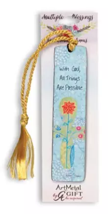 Art Metal Bookmark/With God All Things...