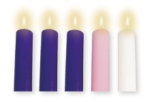 Advent Candle Set - 8" x 2"