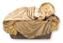 5" Resin Baby Jesus in Manger