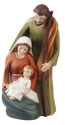 4" Holy Family Resin Nativity Set