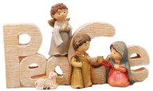 3" x 5 1/4" Resin Peace Nativity Decoration