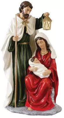 14" Resin Nativity - Holy Family   (89648)