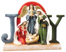 6 3/4" Joy Resin Nativity
