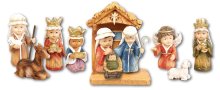 3" Children's 10 Figure Resin Nativity Set