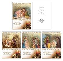 Gold Stamped Christmas Box - Box of 12