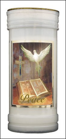 Single Pillar Candle - Peace - Dove