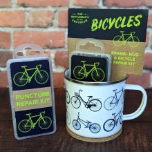 Enamel Mug & Repair Kit - The Gentleman's Emporium Bike Blue