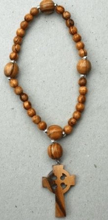 Anglican Olive Wood Rosary