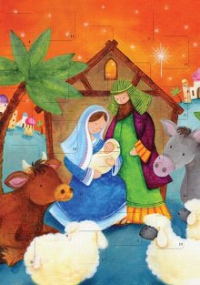 Nativity Scene A4 Advent Calendar