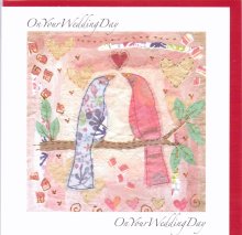 Wedding birds Greetings Card