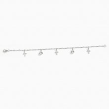 Swarovski Crystal Charm Bracelet - Clear