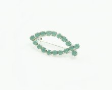 Pacific Opal Swarovski Crystal Fish Brooch