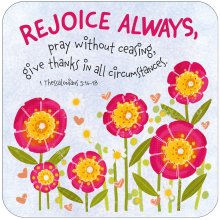 Rejoice Always Coaster