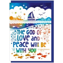 The God of Love and Peace Encouragement Card