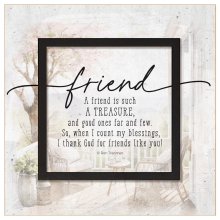 Plaque-Layered Grace-A Friend Is Such A Treasure (6 x 6)