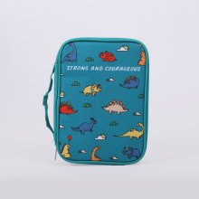 Strong & Courageous Canvas Bible Cover - Medium