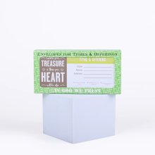 Offering Envelope Treasure Mt 6:21 Pack of 100
