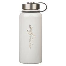 Water Bottle SS White Amazing Grace
