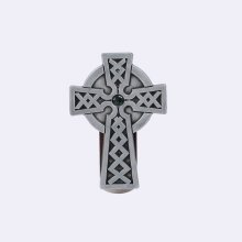 Celtic Cross With Stone Visor Clip - Pack of 4