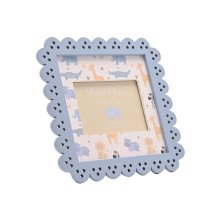 Petit Cheri Scallop Frame 4" x 3" Blue