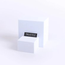 Badge Engraved Trustee Black Pin