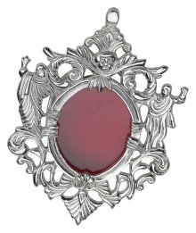 Silver Plated Wall Reliquary 9x12 cm