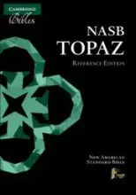 NASB Topaz Reference Edition, Dark Blue Goatskin Leather, NS676:XRL