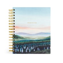 12-Month Undated Planner: Iceland Theme, Spiral