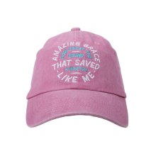Amazing Grace Prewashed Pink Cap
