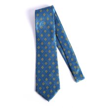 Compass Blue Polyester Tie