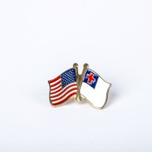 Lapel Pin America / Christian Flag Gold Pack of 6