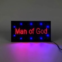 Light Up LED Man Of God Sign