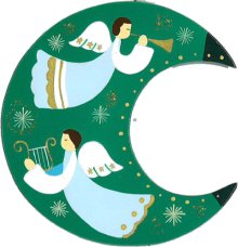 Angel Moon Christmas Decoration - (663)