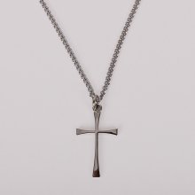 18" Sterling Silver Cross Necklace