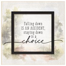 Plaque-Layered Grace-Falling Down Is An Accident... (6 x 6)