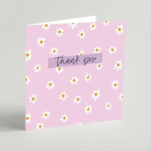Thank You Daisy Square Card