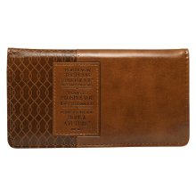Checkbook Wallet Brown I Know the Plans Jer. 29:11