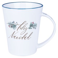 Ceramic Mug Feliz Navidad Luke 2:10