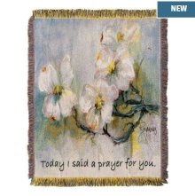 Throw-Today I Said a Prayer-Bereavement-Tapestry (50" x 60")