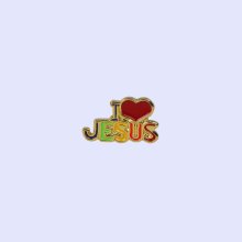 I Love Jesus Lapel Pin - Pack of 3