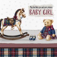 Baby Girl - Rocking Horse Card