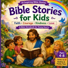 Bible Stories for Kids: 10 Inspiring Stories of Faith, Courage, and God's Love with Beautiful Illustrations for Ages 4-8