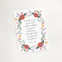 Meditation Of My Heart Mini Sharing Card