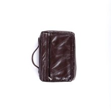 Bible Cover Leather Patchwork Brown Large