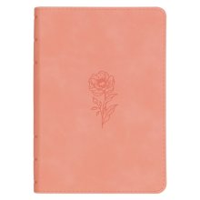 Coral Dawn Floral Large Print Compact King James Version Bible
