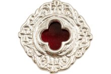 Nickel Plated Pocket Reliquary D 6 cm