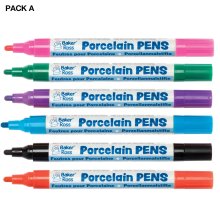 Porcelain Paint Pens (Set A Pack of 6)